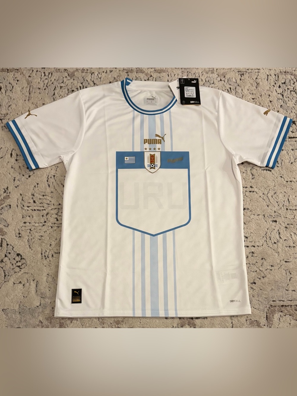 Puma Authentic Uruguay National Team 2022/23 Soccer 770285-01 Jersey Men’s Sz: M